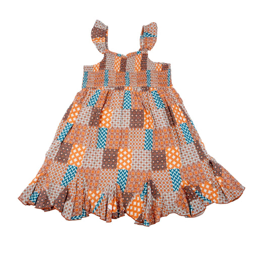 Rock & Roll Denim Girl's Patch Print Rust Mini Dress KIDS - Girls - Clothing - Dresses Panhandle