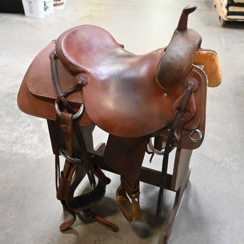 17" USED JEFF SMITH CUTTING SADDLE Saddles Jeff Smith   