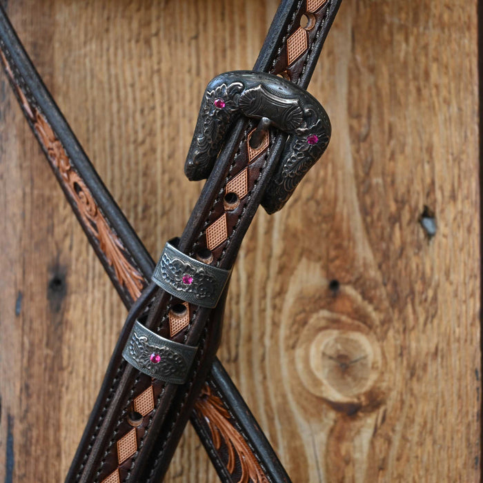 Randall Top Shelf Leather Headstall w/Holland 3pc. Vintage Buckle