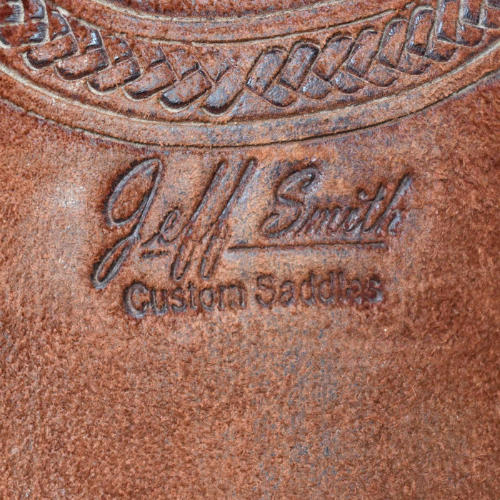 17" USED JEFF SMITH COW HORSE SADDLE Saddles - Used Jeff Smith