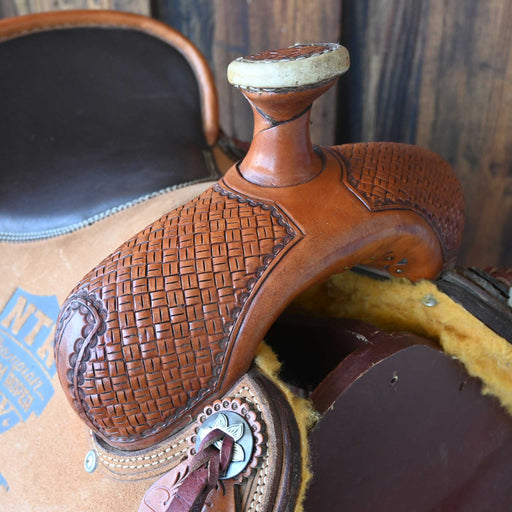 14.5" USED SCOTT THOMAS TEAM ROPING SADDLE Saddles - Used Scott Thomas