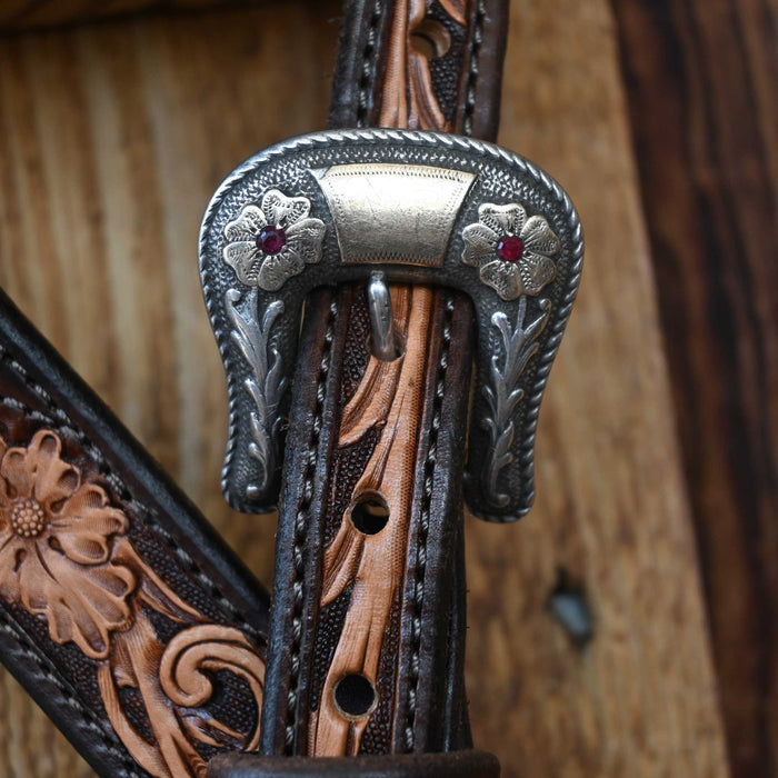 Randall Top Shelf Leather Headstall w/Blue Bonnet Co. Vintage Buckle