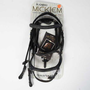 NEW Rambo Micklem Original Deluxe Competition Bridle - Black Sale Barn Rambo   