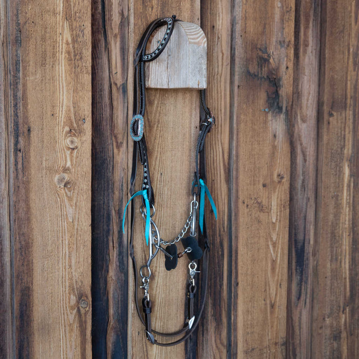 Kerry Kelley Square Dogbone Bridle Rig w/Single Ear Headstall