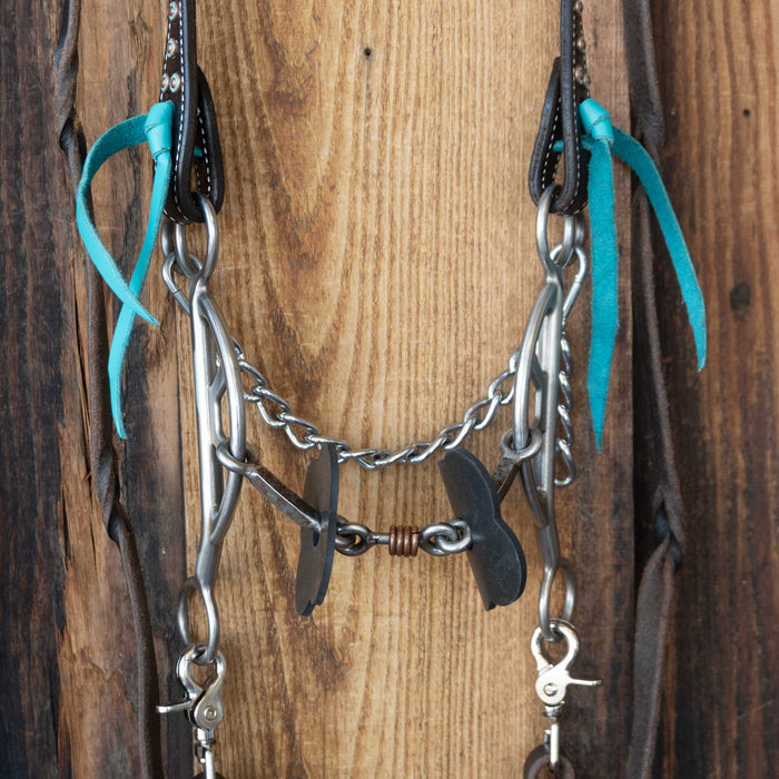 Kerry Kelley Square Dogbone Bridle Rig w/Single Ear Headstall