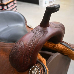 16.5" USED TESKEY'S CUTTING SADDLE Saddles Jeff Smith   