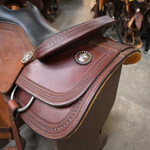 16.5" USED TESKEY'S CUTTING SADDLE Saddles Jeff Smith   