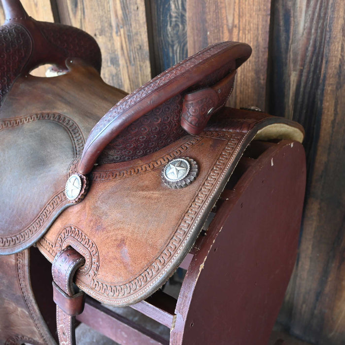 14" USED MARTIN FEARLESS BARREL SADDLE Saddles - Used Martin Saddlery