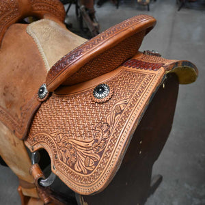 15" USED FORT WORTH ALL AROUND SADDLE Saddles Fort Worth Saddle Co.