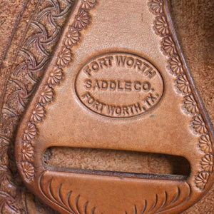 15" USED FORT WORTH ALL AROUND SADDLE Saddles Fort Worth Saddle Co.