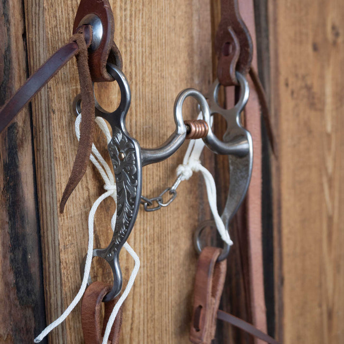 Kerry Kelley Silver Mounted 144 Bridle Rig w/Split Ear Headstall