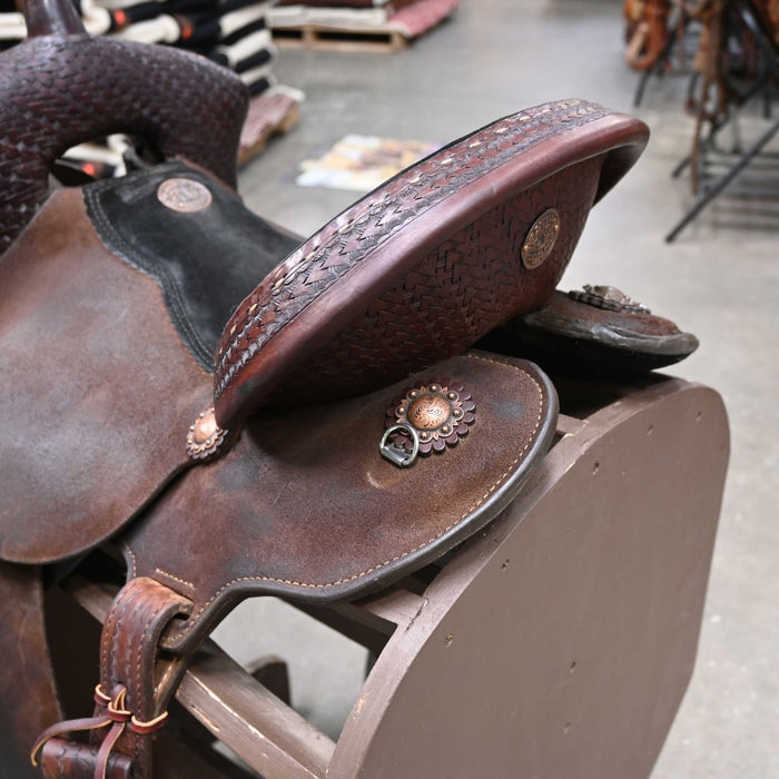 14.5" USED DOUBLE J BARREL SADDLE