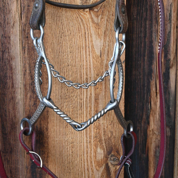Twisted Wire Snaffle Gag Bridle Rig Sale Barn misc