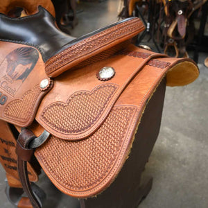 15" USED DHS CUTTING SADDLE Saddles Dynamite Horseman Supply   