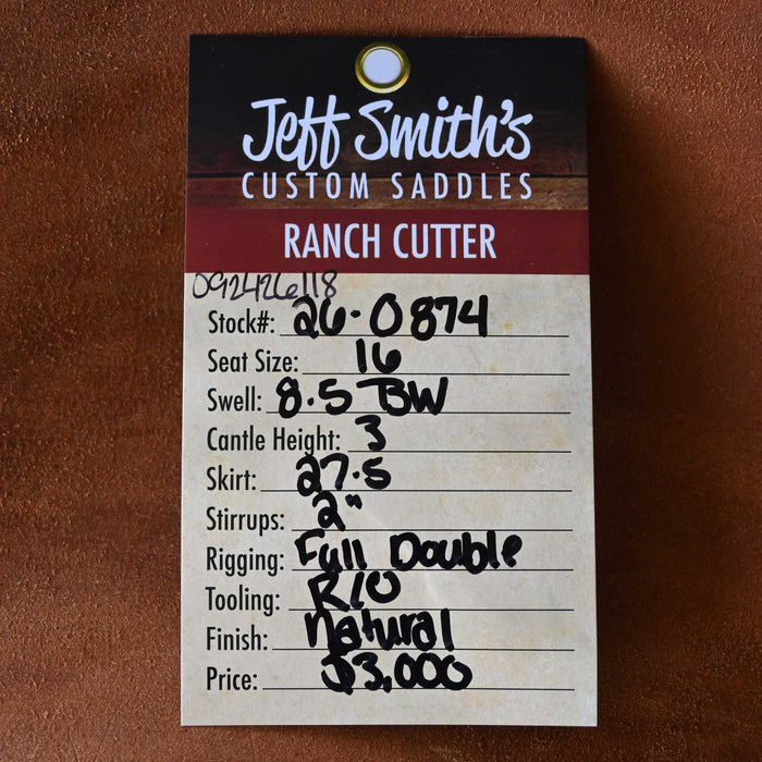16" JEFF SMITH BUSTER WELCH RANCH CUTTER SADDLE