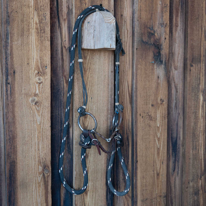 Kerry Kelley O-Ring Slow Twist Snaffle Bridle Rig w/Split Ear Headstall