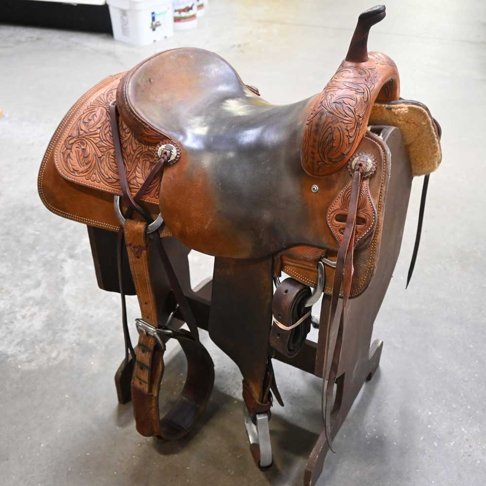 16" USED JEFF SMITH CUTTING SADDLE Saddles Jeff Smith   