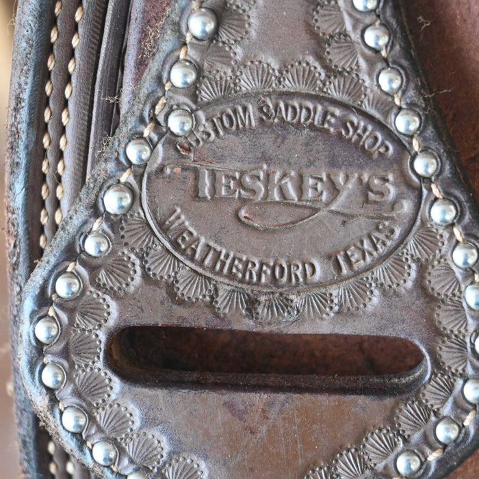 13" USED TESKEY'S BARREL SADDLE Saddles - Used Teskey's Saddlery