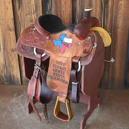 14.5" USED TESKEY'S TEAM ROPING SADDLE Saddles - Used Teskey's Saddlery