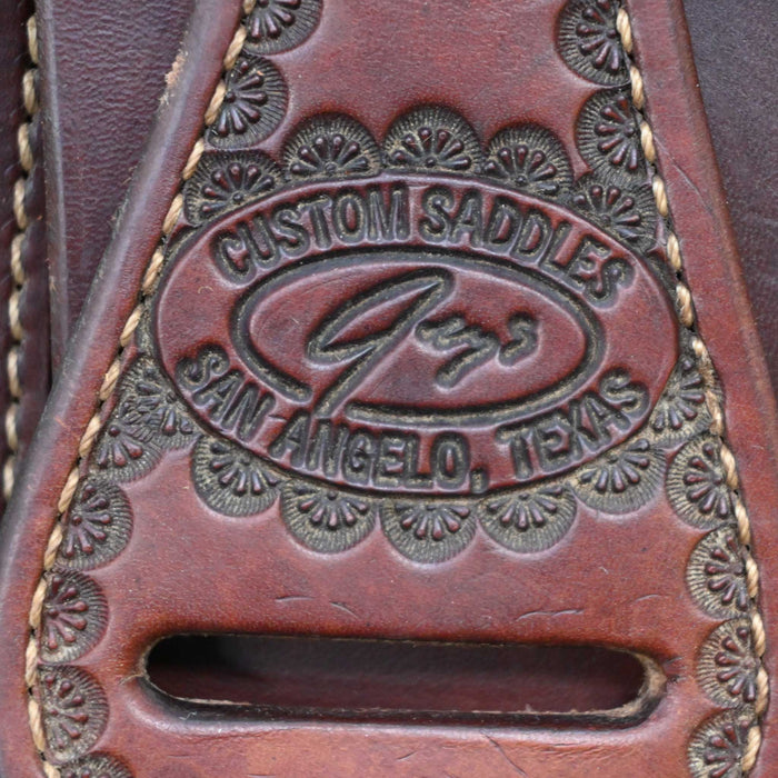 16.5" USED TODD JEYS RANCH CUTTER SADDLE