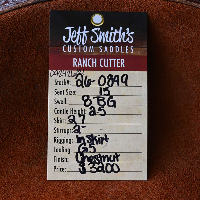 15" JEFF SMITH BEAU GALYEAN RANCH CUTTER SADDLE