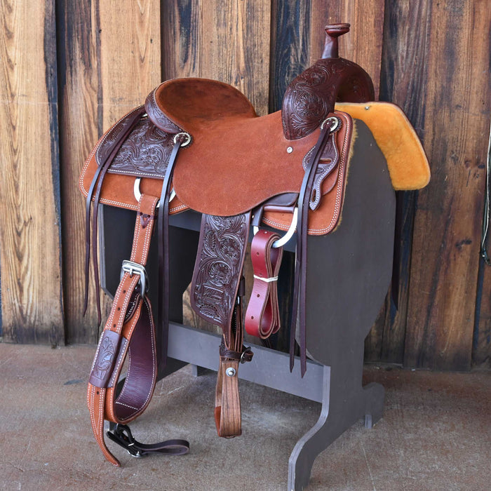 15.5" JEFF SMITH BUSTER WELCH RANCH CUTTER SADDLE
