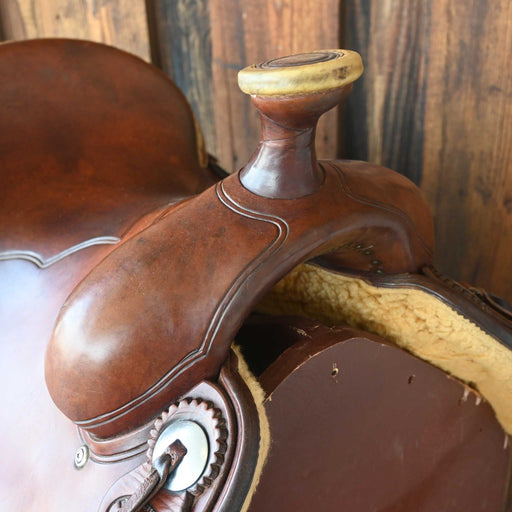 14.5" USED PAUL TUNER TEAM ROPING SADDLE Saddles - Used Paul Turner