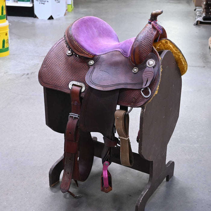 14" USED COWBOY SUPPLY BARREL SADDLE