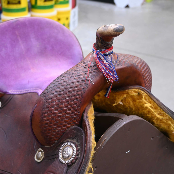 14" USED COWBOY SUPPLY BARREL SADDLE