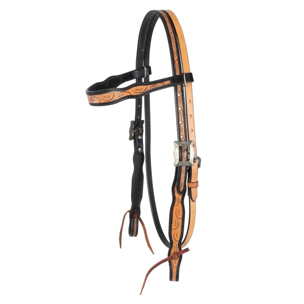 NEW Teskey's Contoured Two-Tone Browband Headstall Sale Barn MISC   