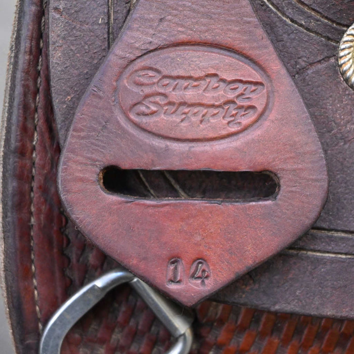 14" USED COWBOY SUPPLY BARREL SADDLE