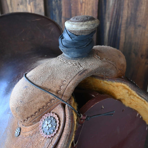 14.5" USED PATRICK SMITH TEAM ROPING SADDLE Saddles - Used Patrick Smith