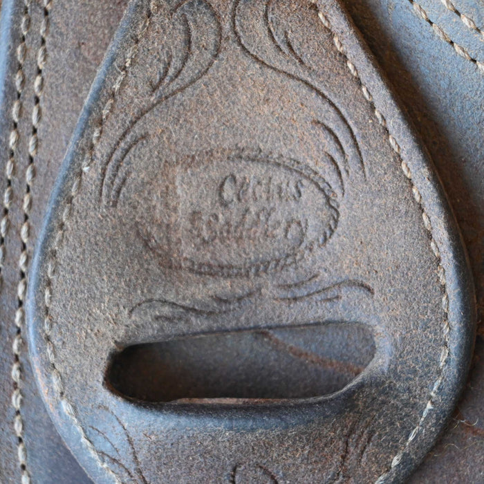 14" USED CACTUS TEAM ROPING SADDLE Saddles - Used CACTUS SADDLERY