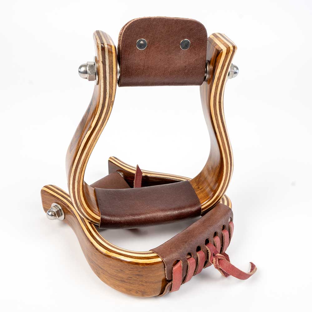 Premium Finish Wood Stirrups Tack - Saddle Accessories Teskey's 2"  