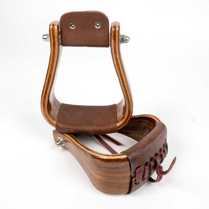 Teskey's Premium Finish Wood Stirrups Tack - Saddle Accessories Teskey's 3"
