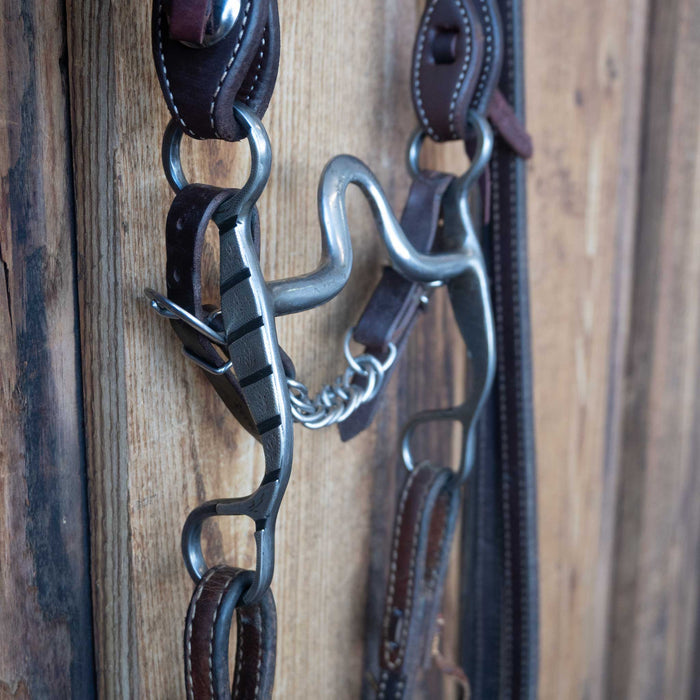 Clint Martin Solid Port Bridle Rig w/Split Ear Headstall