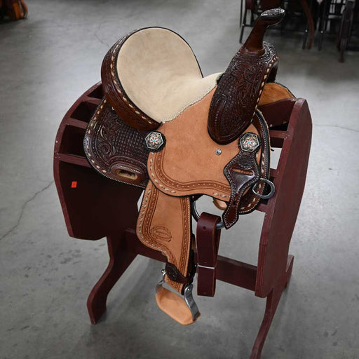 10" TESKEY'S YOUTH BARREL SADDLE Saddles - New Teskey's Saddlery