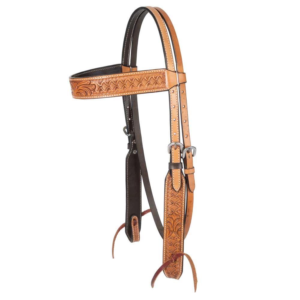 NEW Teskey's Pineapple Tooled Browband Headstall