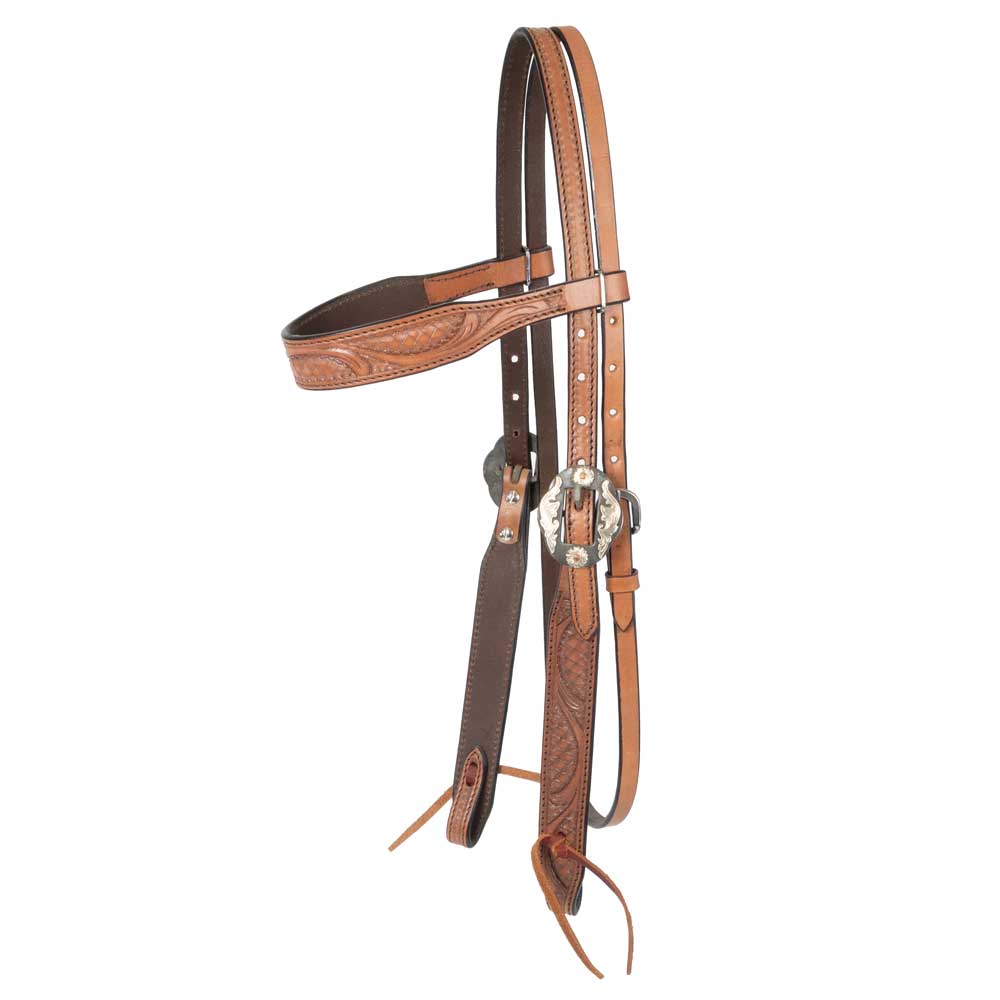 NEW Teskey's Swirl Tooled Browband Headstall