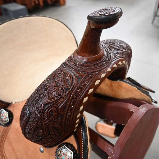 10" TESKEY'S YOUTH BARREL SADDLE Saddles - New Teskey's Saddlery