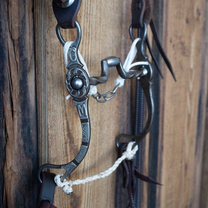 Brandon Anthony Slow Twist Hinge Port Bridle Rig w/Split Ear Headstall