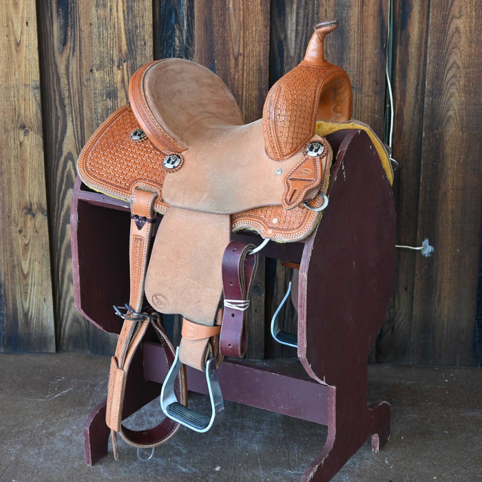 12.5" USED TESKEY'S YOUTH BARREL SADDLE
