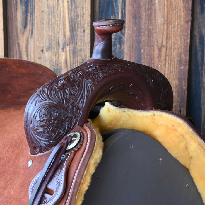 16.5" JEFF SMITH BUSTER WELCH RANCH CUTTER SADDLE