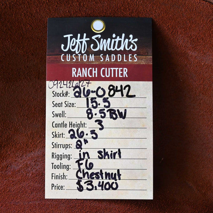 15.5" JEFF SMITH BUSTER WELCH RANCH CUTTER SADDLE