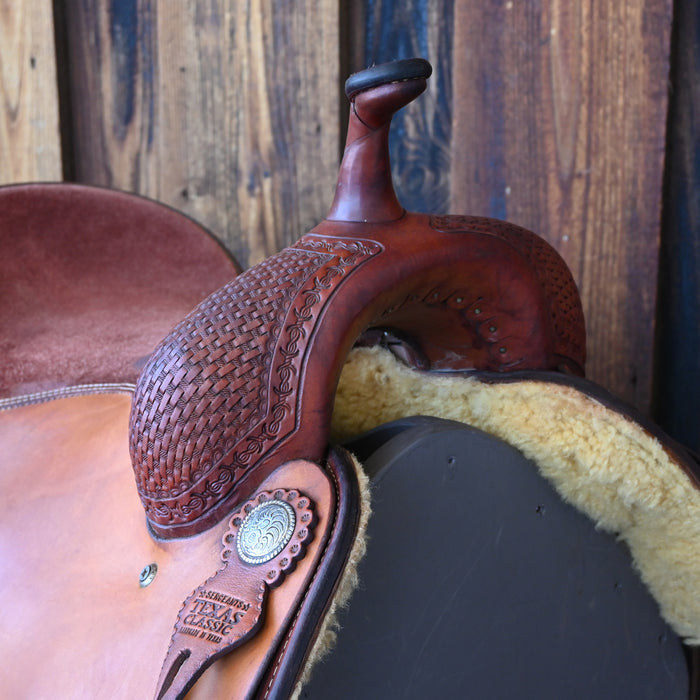 17" USED SERGEANTS TEXAS CLASSIC CUTTING SADDLE