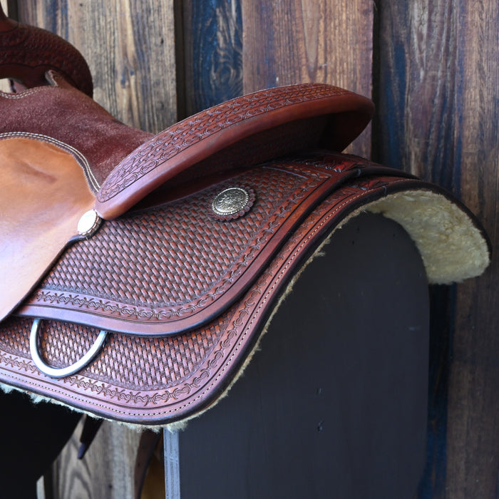 17" USED SERGEANTS TEXAS CLASSIC CUTTING SADDLE