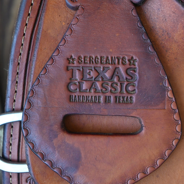 17" USED SERGEANTS TEXAS CLASSIC CUTTING SADDLE