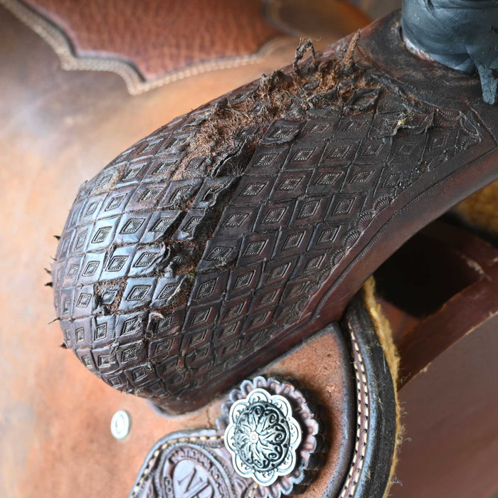 14.5" USED NRS TEAM ROPING SADDLE Saddles - Used NRS