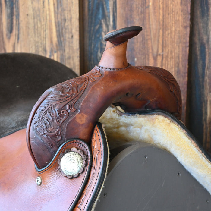 15.5" USED HEREFORD TRAIL SADDLE