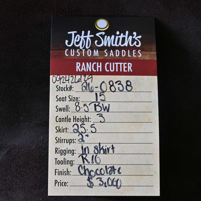 15" JEFF SMITH BUSTER WELCH RANCH CUTTER SADDLE